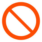 General Prohibition SVG Icon